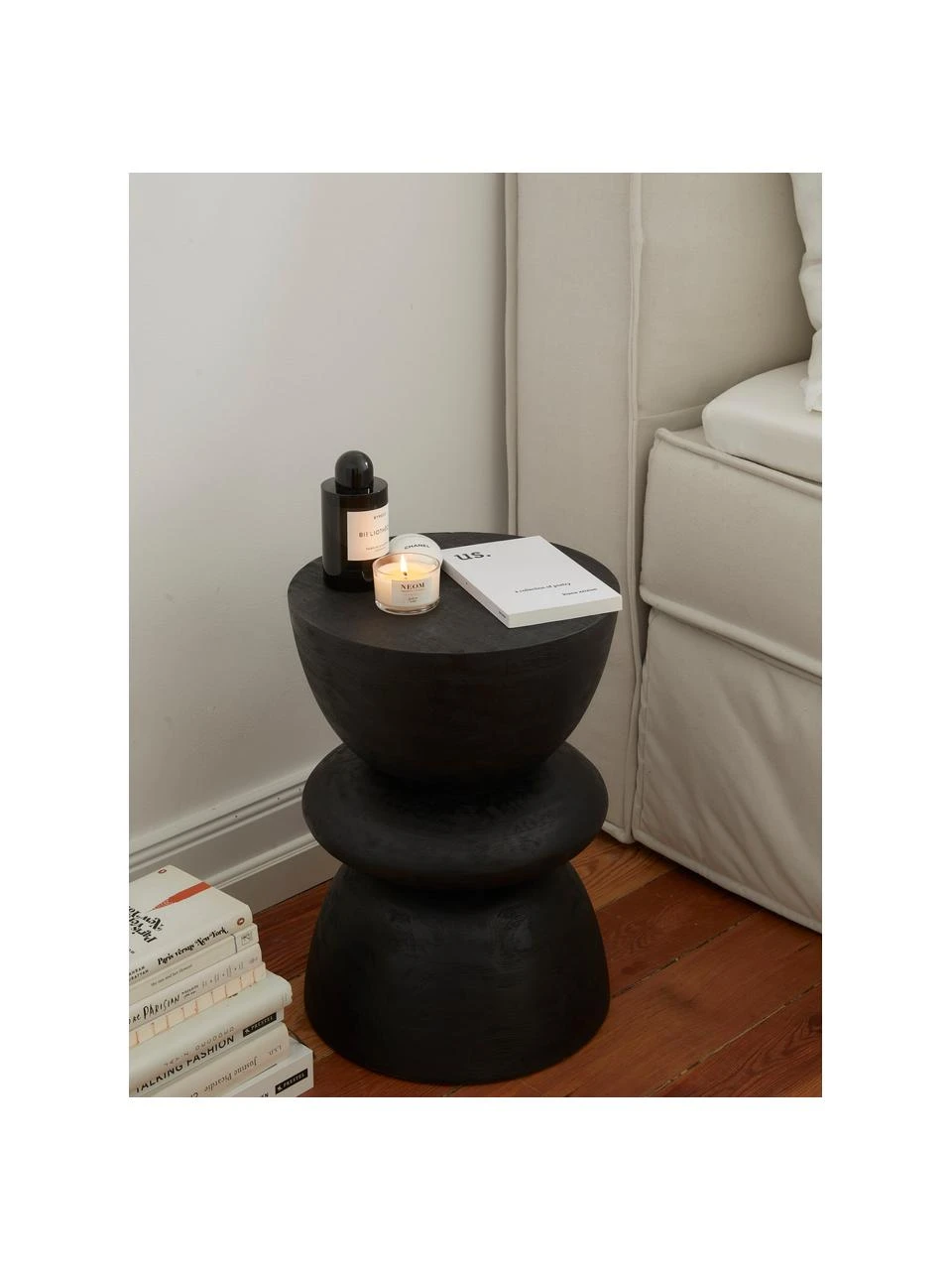 Westwing Collection Beistelltisch Benno aus Mangoholz, Ø 35 x H 50 cm – Bild 3