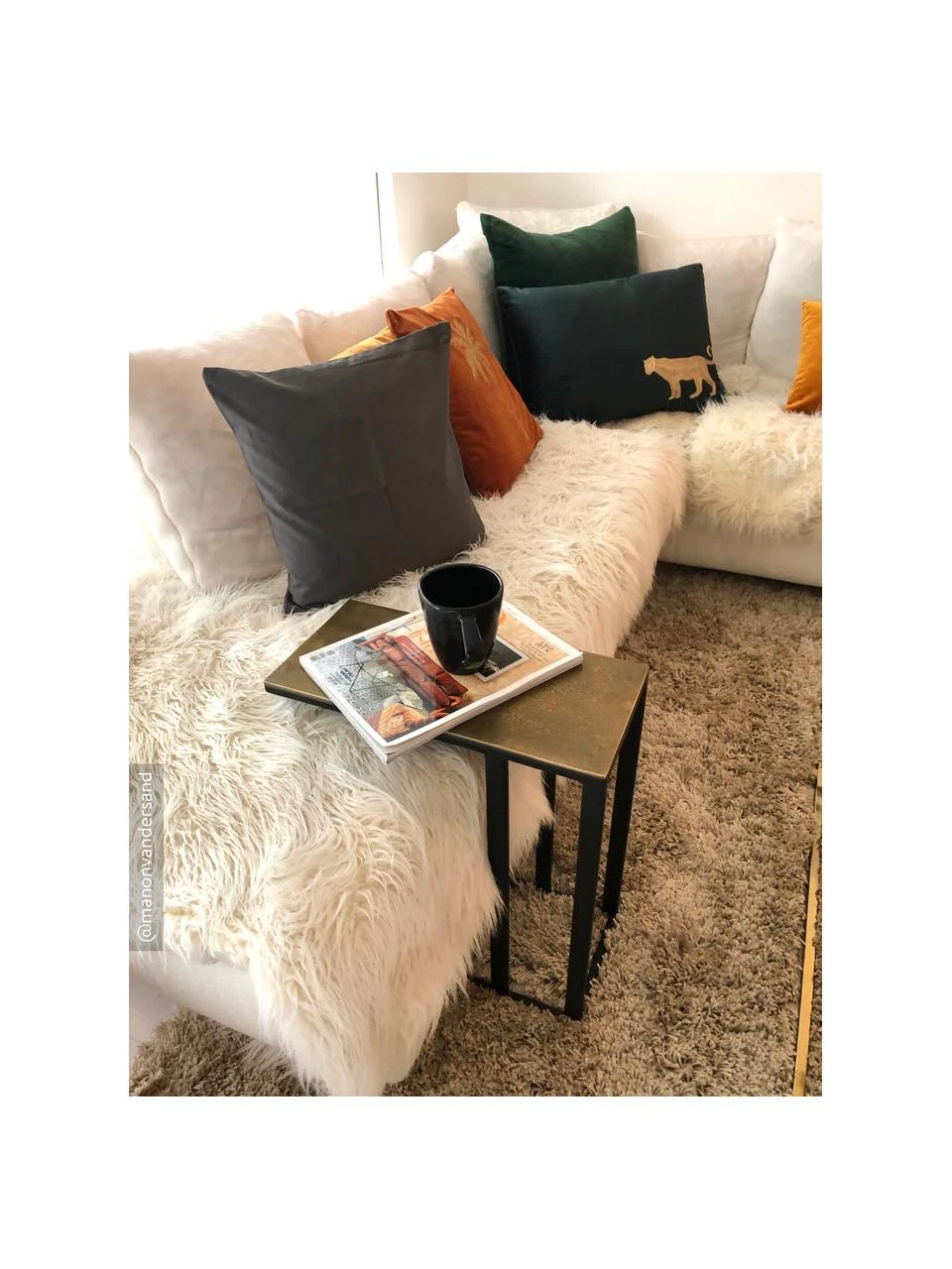 Westwing Collection Beistelltisch Edge im Industrial Design, B 45 x H 62 cm – Bild 2