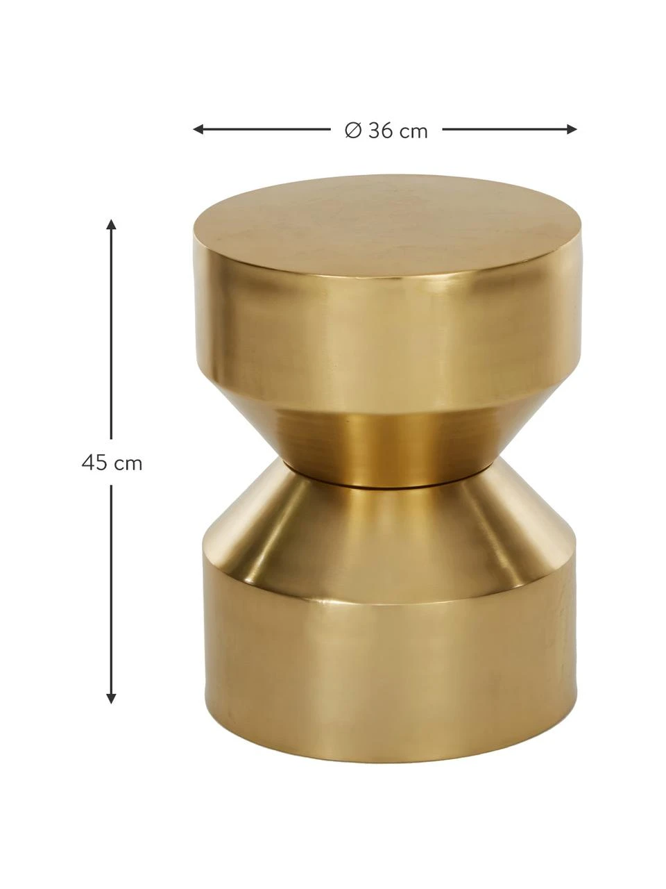 Westwing Collection Beistelltisch Juliana, Ø 36 x H 45 cm – Bild 3