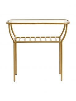 Nordal Beistelltisch Maeve mit Glasplatte, B 50 x H 45 cm