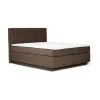 Westwing Collection Boxspringbett Livia mit Stauraumfunktion in Braun, B 140 x L 200 cm, Härtegrad 2