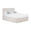 Westwing Collection Boxspringbett Oberon in Beige, 140 x 200 cm, Härtegrad H2