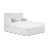 Westwing Collection Boxspringbett Oberon in Greige, 140 x 200 cm, Härtegrad H2