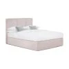 Westwing Collection Boxspringbett Oberon in Rosa, 140 x 200 cm, Härtegrad H2