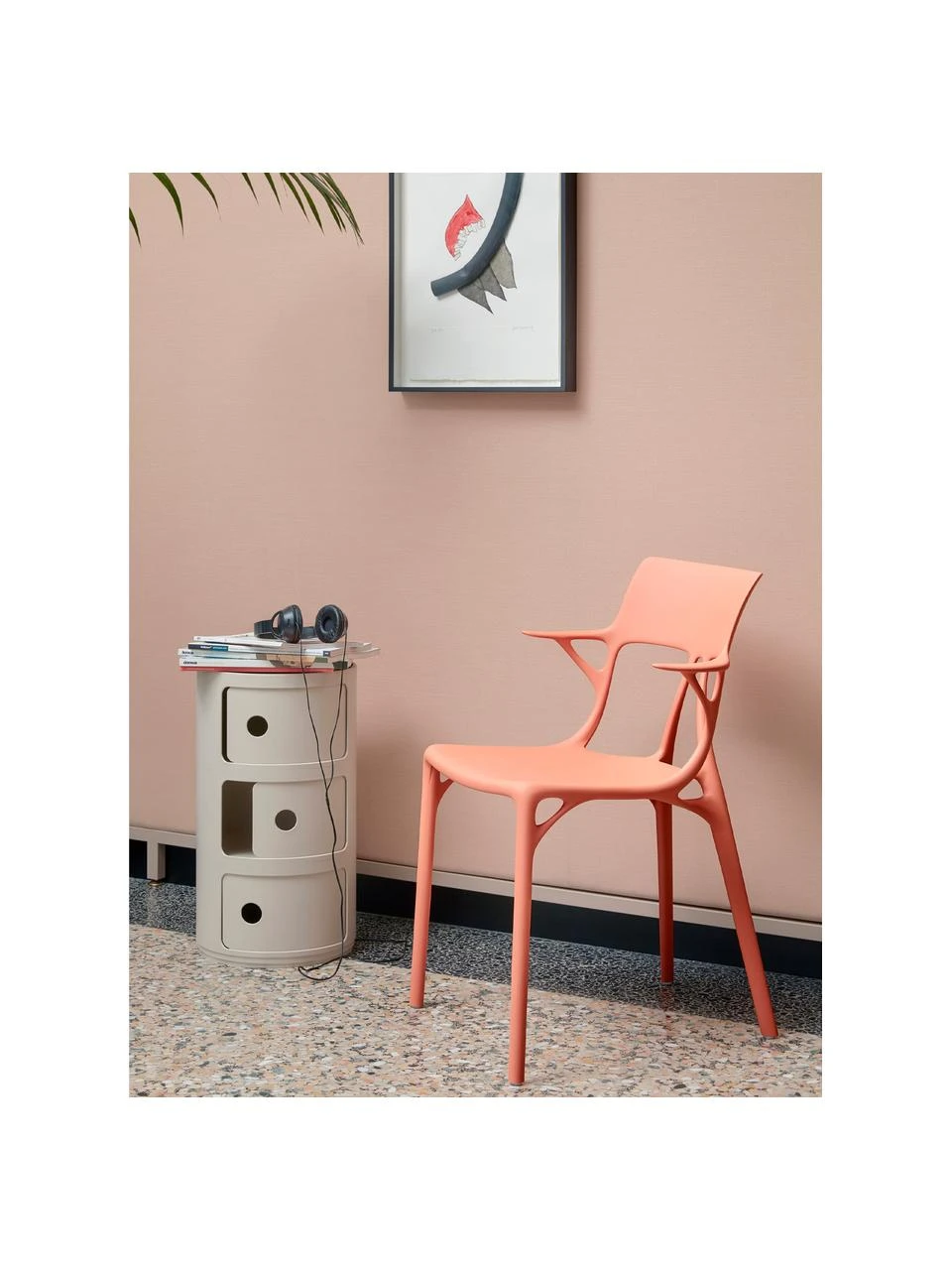 Kartell COMPONIBILI Bio in Creme, 3 Module, Ø 32 x H 59 cm – Bild 2