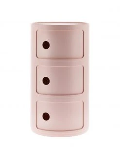 Kartell COMPONIBILI Bio in Rosa, 3 Module, Ø 32 x H 59 cm
