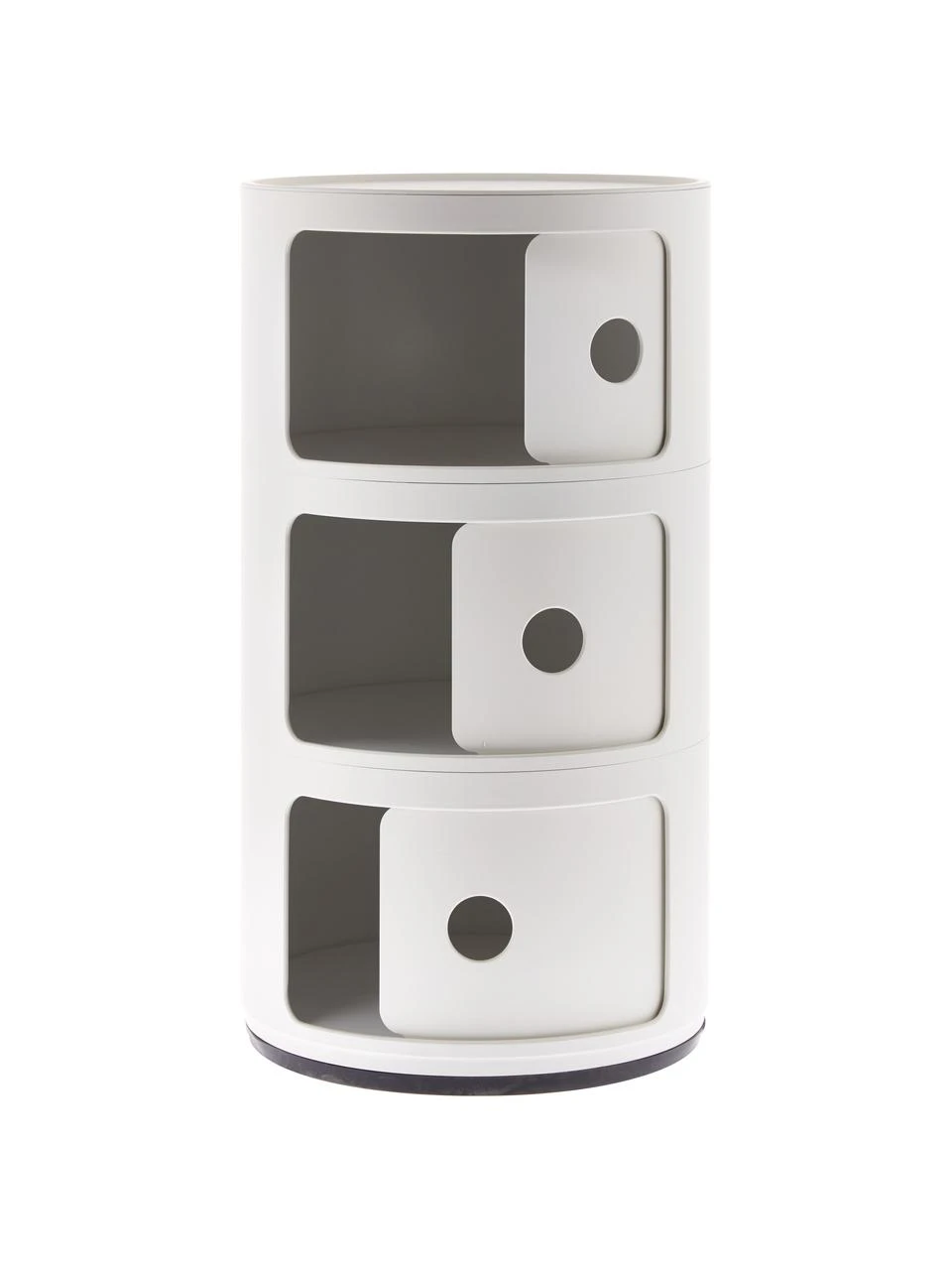 Kartell Design Container Componibili 3 Modules in Cremeweiß, Ø 32 x H 59 cm – Bild 4