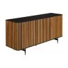 Design-Sideboard Linea mit Türen und Eichenholzfurnier, B 159 x H 74 cm