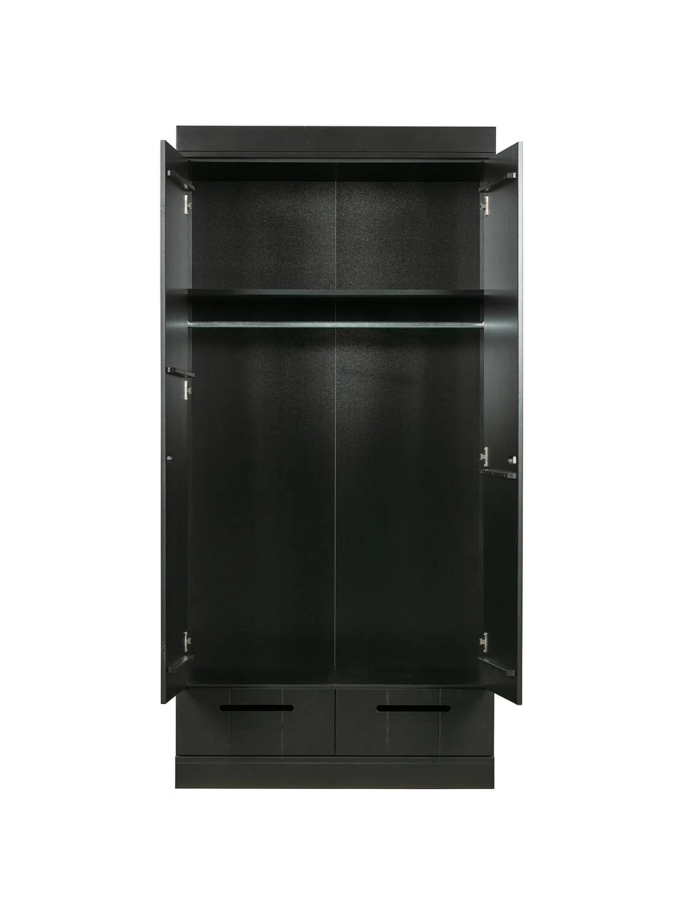 Drehtürenschrank Connect in Schwarz, 2-türig, B 94 x H 195 cmNur noch wenige verfügbar – Bild 5