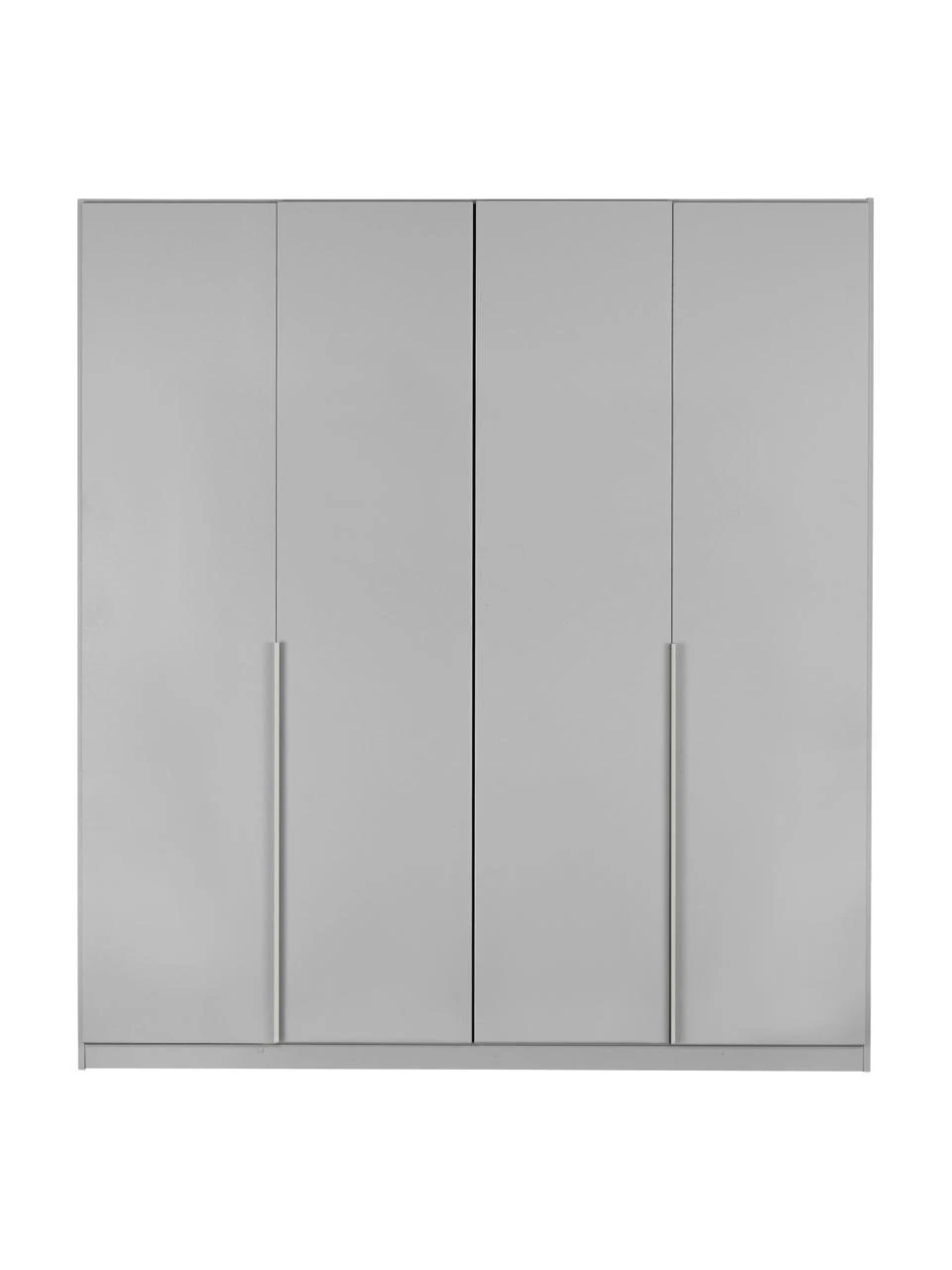 Drehtürenschrank Mia in Hellgrau, 4-türig, B 181 x H 210 cm – Bild 3