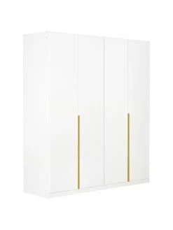 Drehtürenschrank Mia in Weiß, 4-türig, B 181 x H 210 cm