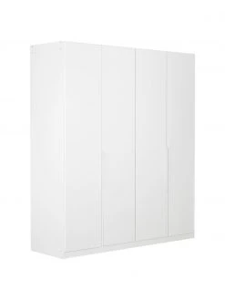 Drehtürenschrank Mia in Weiß, 4-türig, B 181 x H 210 cm