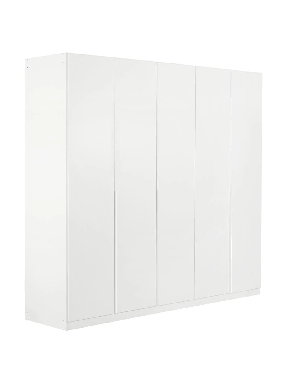Drehtürenschrank Mia in Weiß, 5-türig, B 226 x H 210 cm