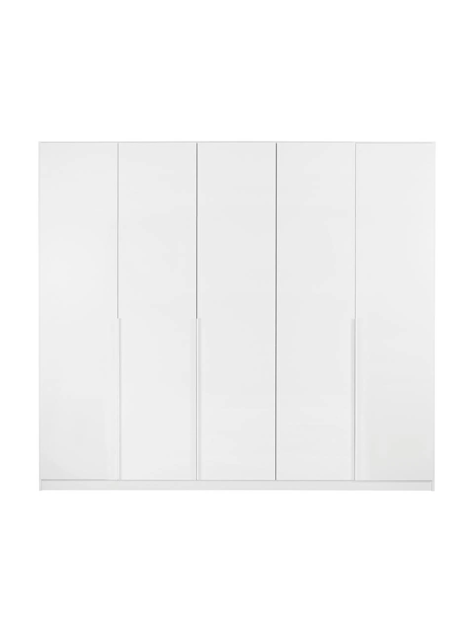 Drehtürenschrank Mia in Weiß, 5-türig, B 226 x H 210 cm – Bild 3