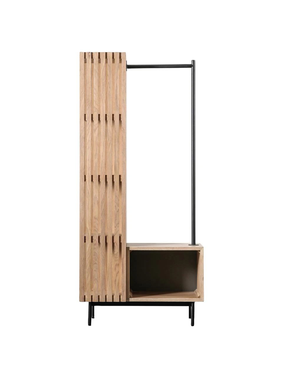 Garderobe Okayama aus Eichenholz, B 80 x H 175 cm
