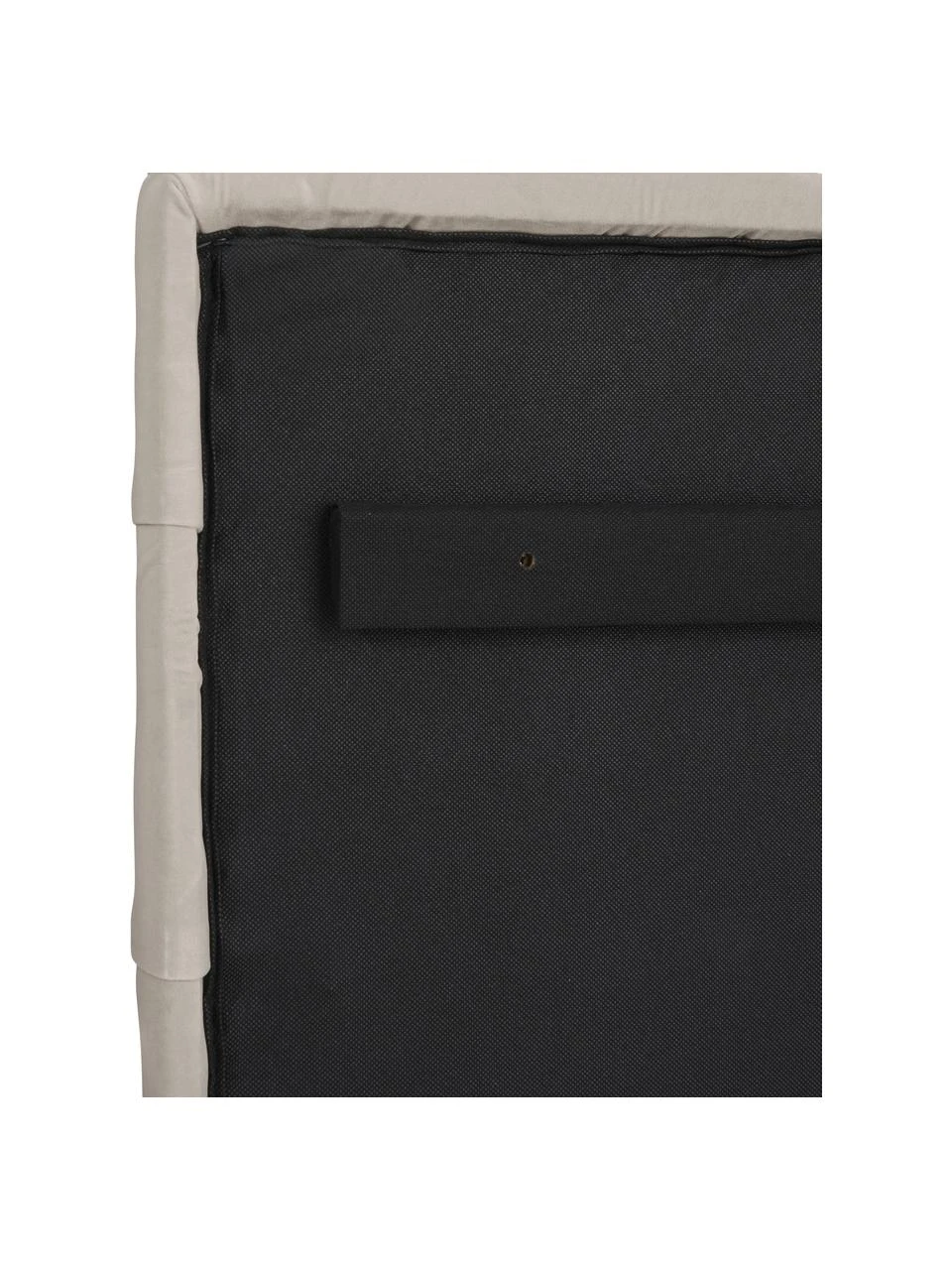 Gepolstertes Samt-Kopfteil Teggan in Beige, B 183 x H 115 cm – Bild 6