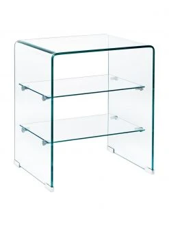 Bizzotto Glas-Nachttisch Glasse, B 50 x H 58 cm