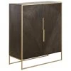 Westwing Collection Highboard Harry aus massivem Mangoholz, B 100 x H 120 cm