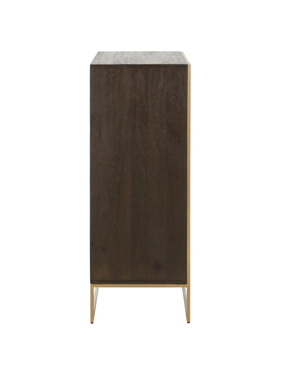 Westwing Collection Highboard Harry aus massivem Mangoholz, B 100 x H 120 cm – Bild 4