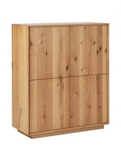 Westwing Collection Highboard Noel aus Eschenholzfurnier, B 100 x H 120 cm