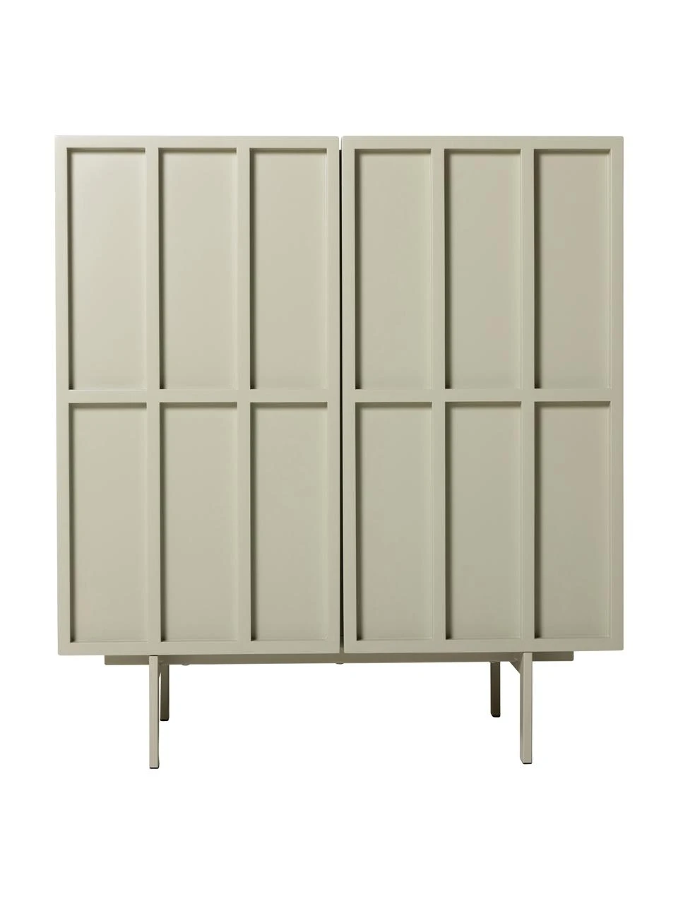 HKliving Highboard Pebble in Beige, B 80 x H 89 cm