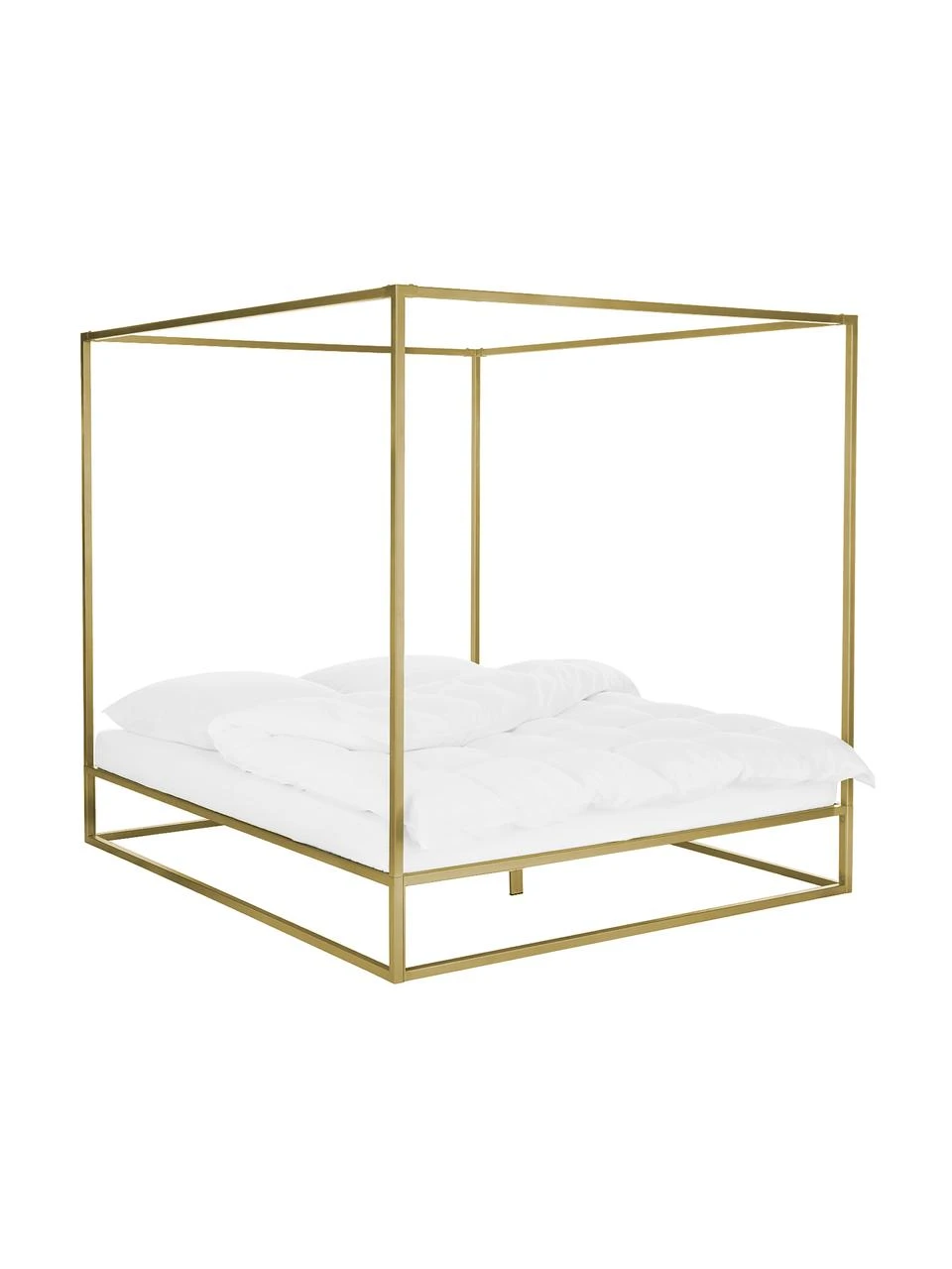 Westwing Collection Himmelbett Belle aus Metall in Gold, 160 x 200 cm – Bild 6