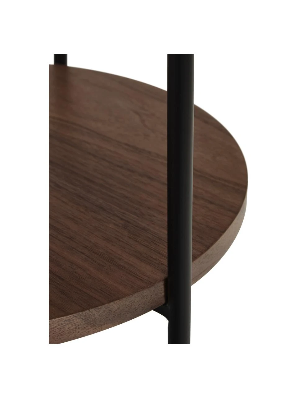 Westwing Collection Holz-Beistelltisch Renee in Dunkelbraun, Ø 44 x H 49 cm – Bild 6