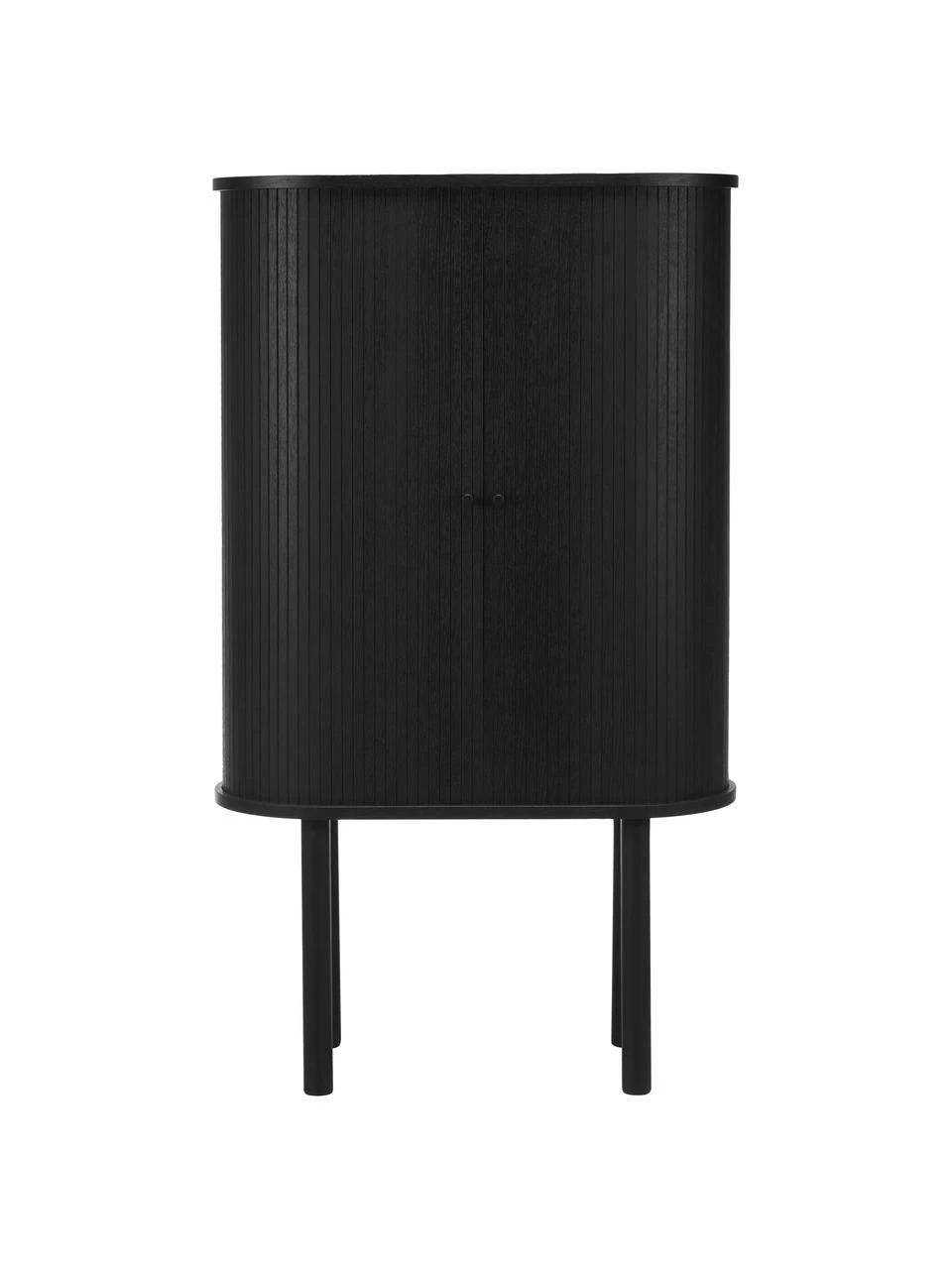 Westwing Collection Holz-Highboard Calary mit geriffelter Front, B 75 x H 130 cm – Bild 6