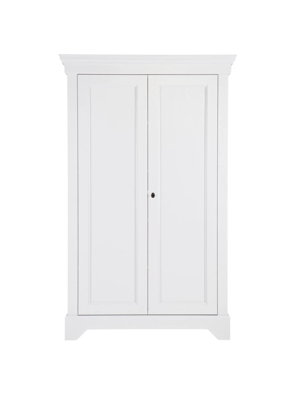 Kleiderschrank Isabel aus Holz in Weiß, 2-türig, B 118 x H 191 cm – Bild 4