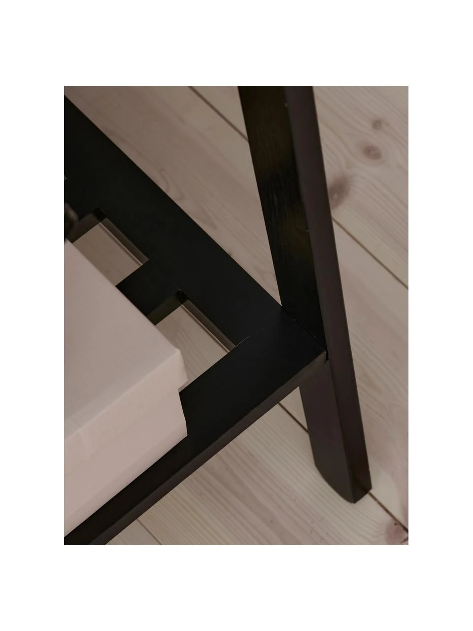 Kleiderständer Cloe aus Eichenholz in Schwarz, B 91 x H 159 cm – Bild 5