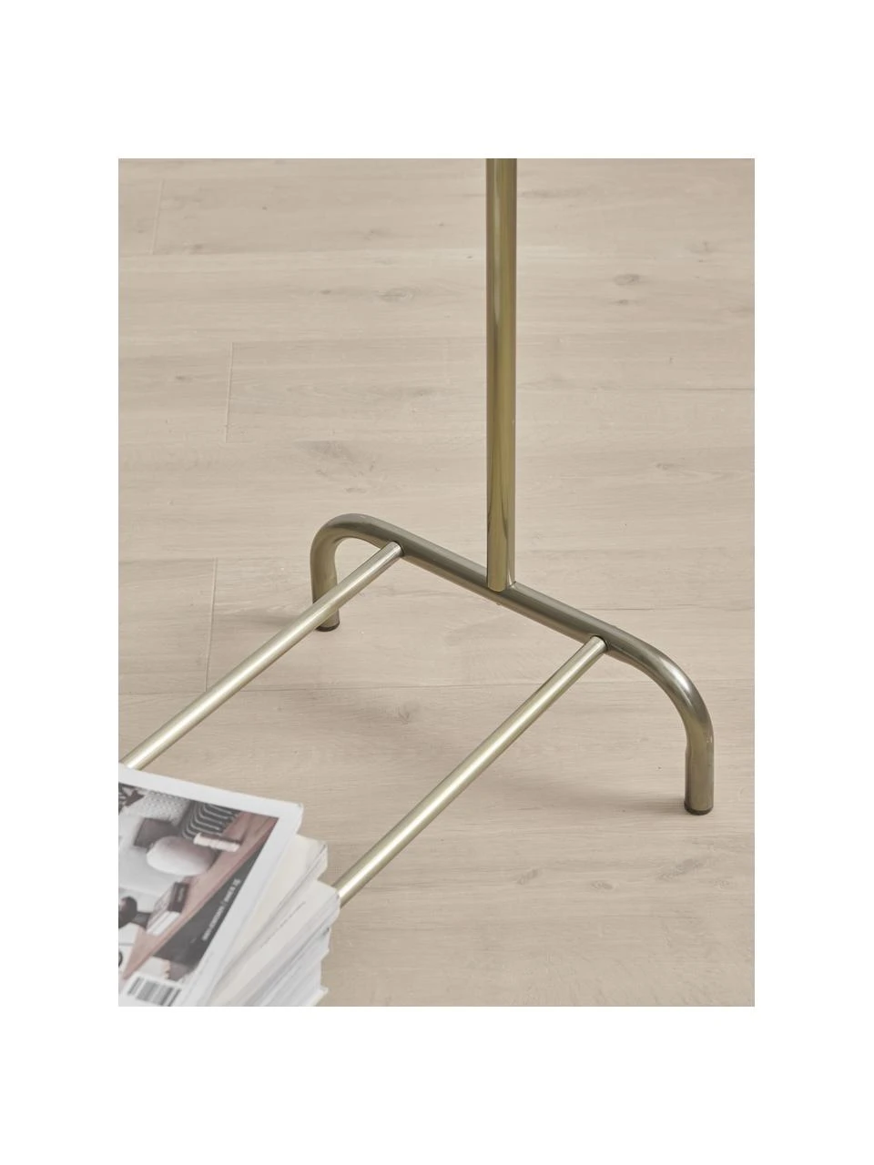 Kleiderständer Industri aus Metall in Goldfarben, B 110 x H 131 cm – Bild 5