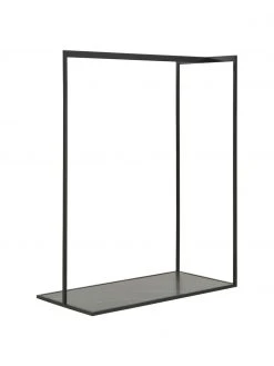 Westwing Collection Kleiderstange Pacey in Schwarz mit Marmor-Optik, B 120 x H 152 cm