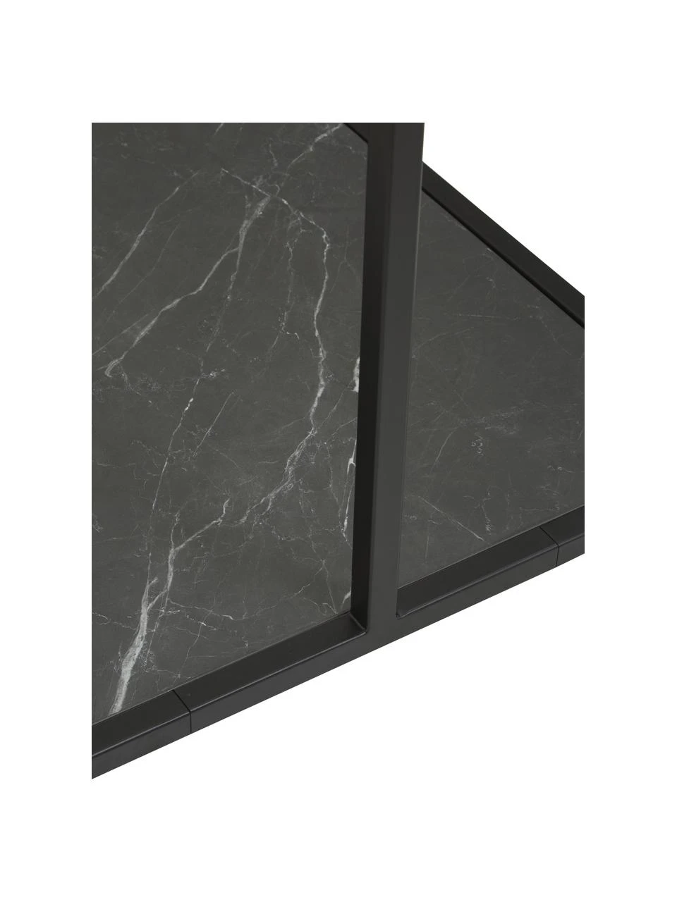 Westwing Collection Kleiderstange Pacey in Schwarz mit Marmor-Optik, B 120 x H 152 cm – Bild 6