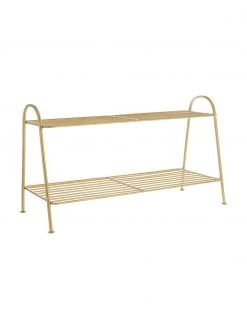 Madam Stoltz Kleines Schuhregal Anna mit 2 Ablageflächen, B 64 x H 37 cm