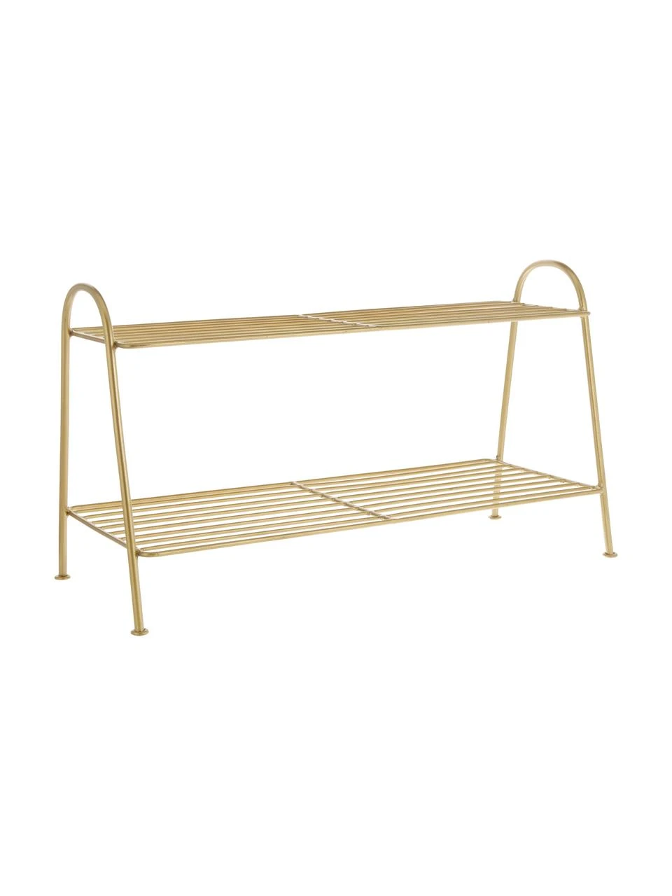 Madam Stoltz Kleines Schuhregal Anna mit 2 Ablageflächen, B 64 x H 37 cm