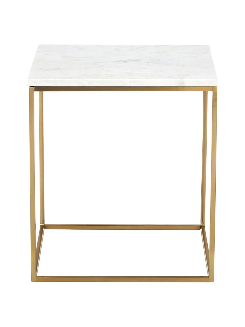 Westwing Collection Marmor-Beistelltisch Alys, B 45 x H 50 cm – Bild 4