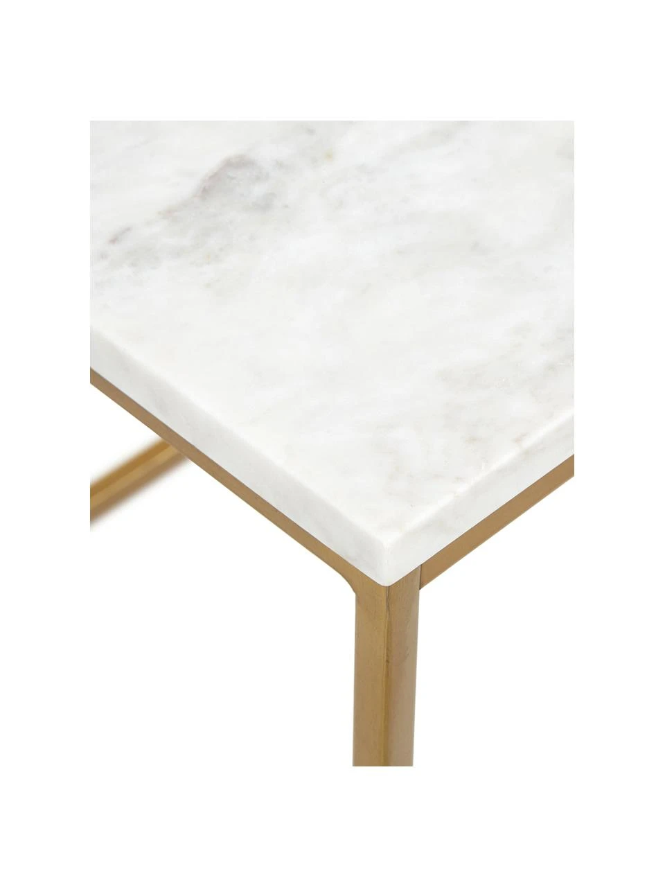 Westwing Collection Marmor-Beistelltisch Alys, B 45 x H 50 cm – Bild 5