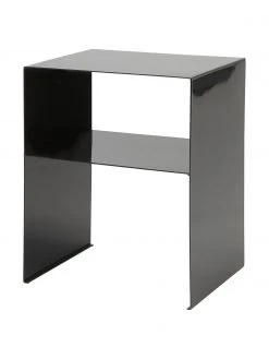 House Doctor Metall-Beistelltisch Fari in Schwarz, B 40 x T 32 cm