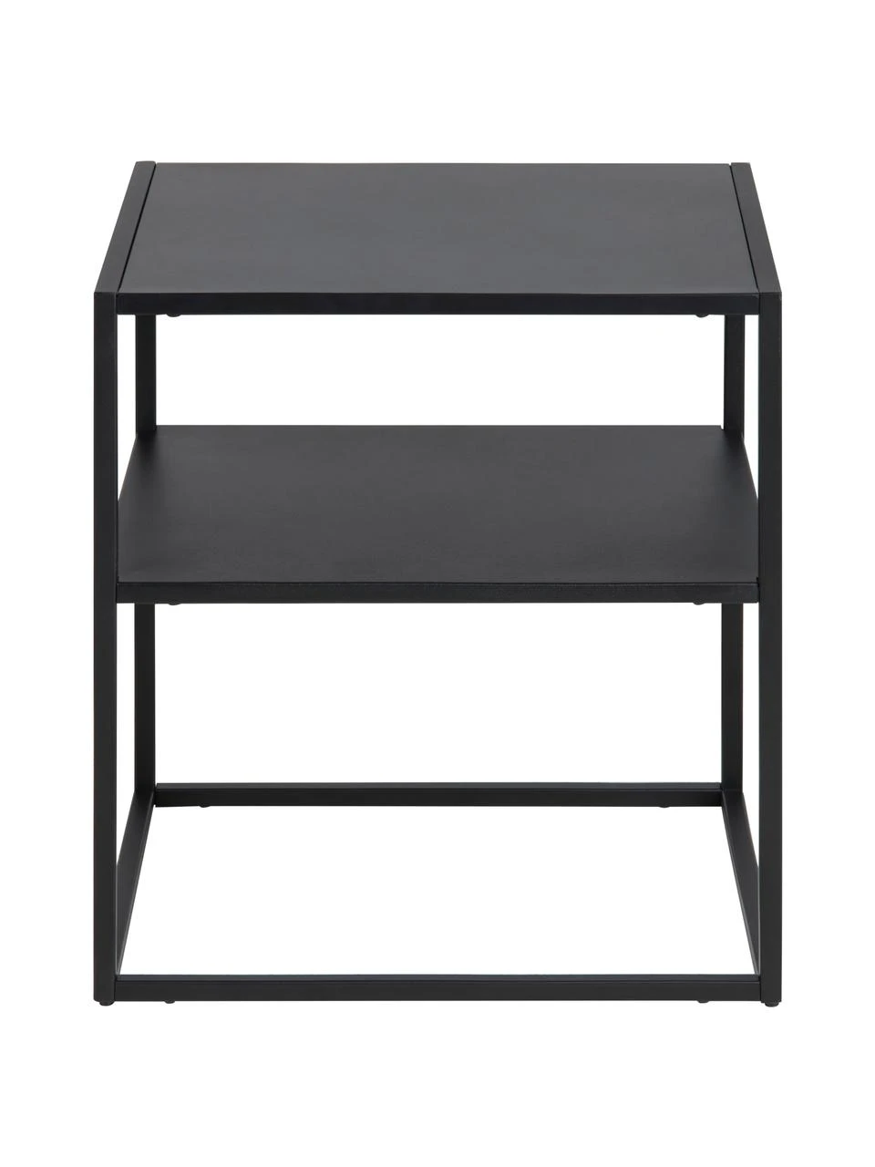 Westwing Collection Metall-Beistelltisch Neptun mit Ablage in Schwarz, B 45 x T 40 cm – Bild 5