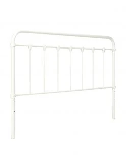 Metall-Kopfteil Industrial in Weiß, B 189 x H 114 cm