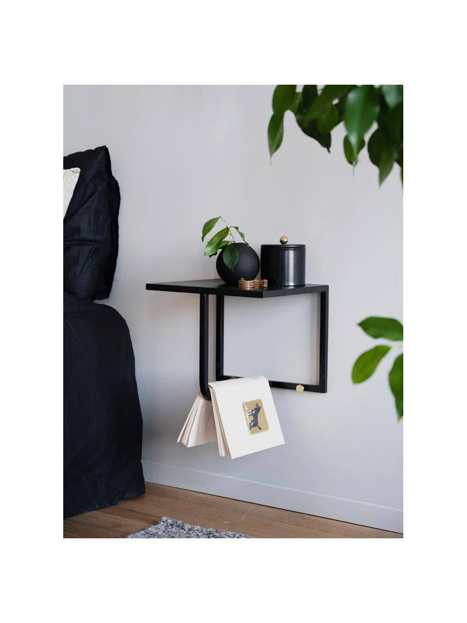 Rowico Metall-Wandgarderobe Malone in Schwarz, B 32 x H 27 cm – Bild 2