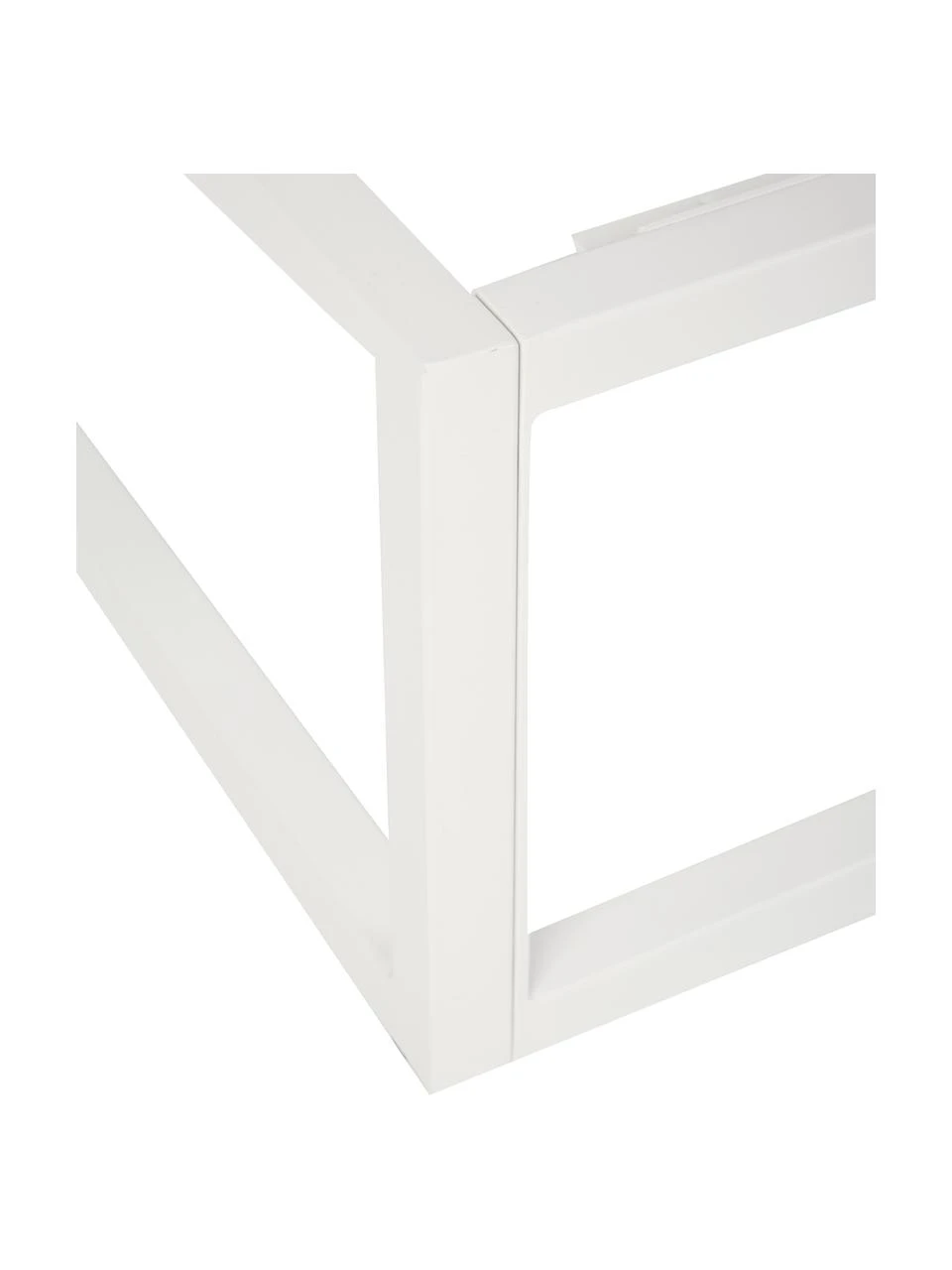 Westwing Collection Metallbett Neptun in Weiß, 140 x 200 cm – Bild 4