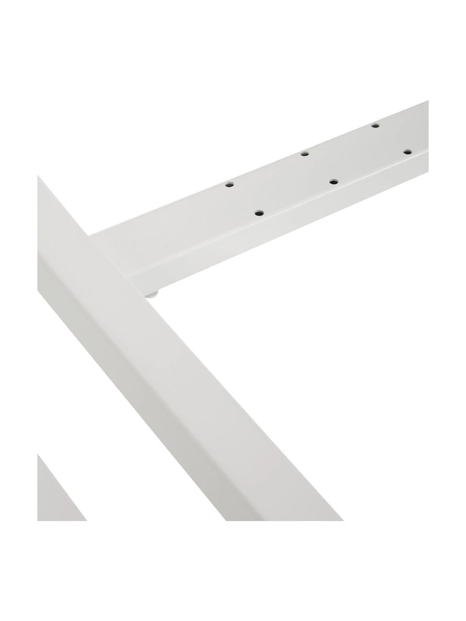 Westwing Collection Metallbett Neptun in Weiß, 140 x 200 cm – Bild 5