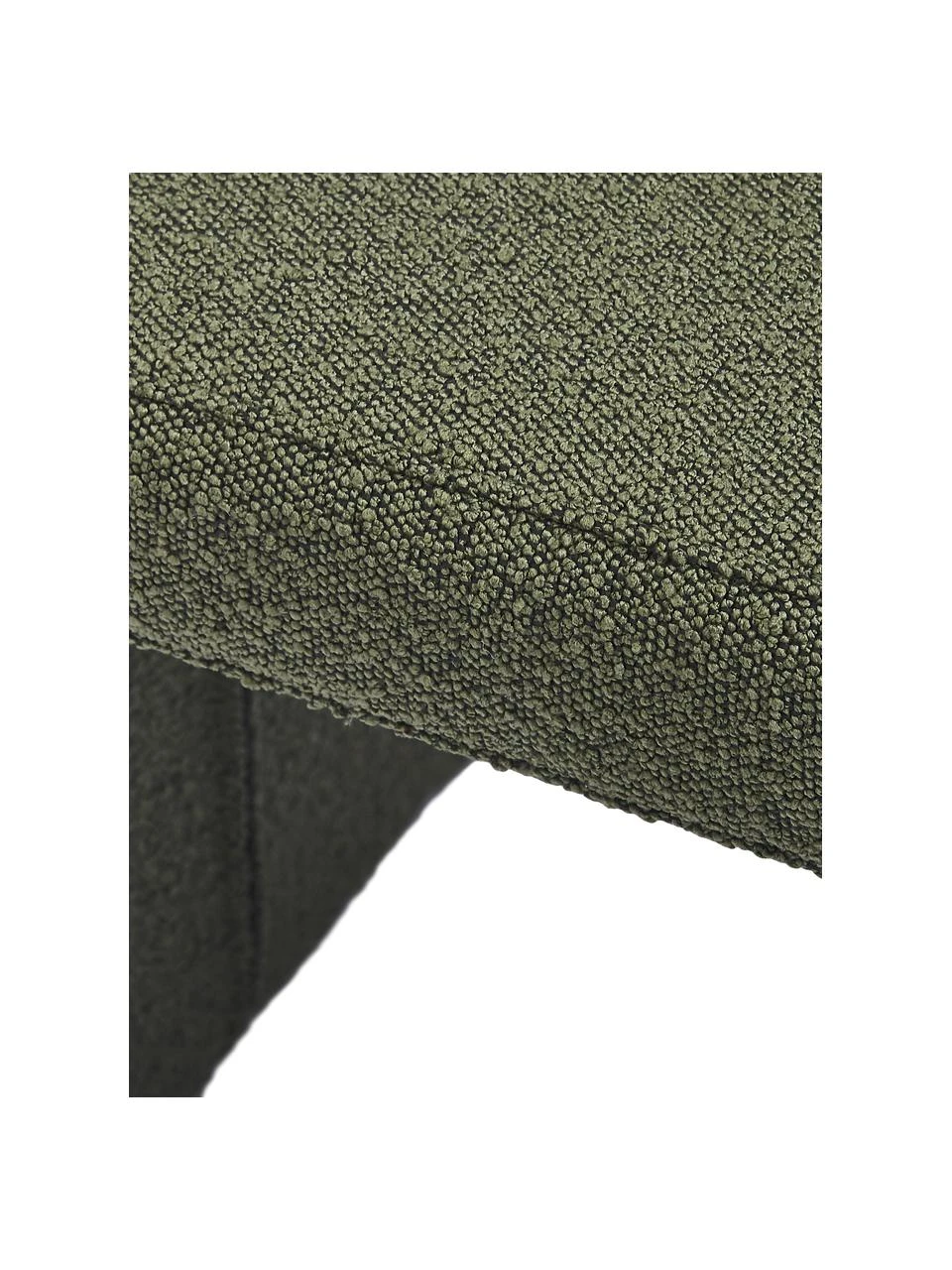 Westwing Collection Moderne Bouclé-Polsterbank Penelope in Grün, B 110 x H 46 cm – Bild 6