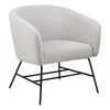 Moderner Cocktailsessel Ramsey in Hellgrau, B 72 x T 67 cm