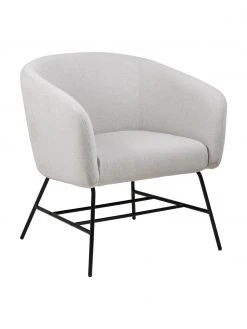 Moderner Cocktailsessel Ramsey in Hellgrau, B 72 x T 67 cm