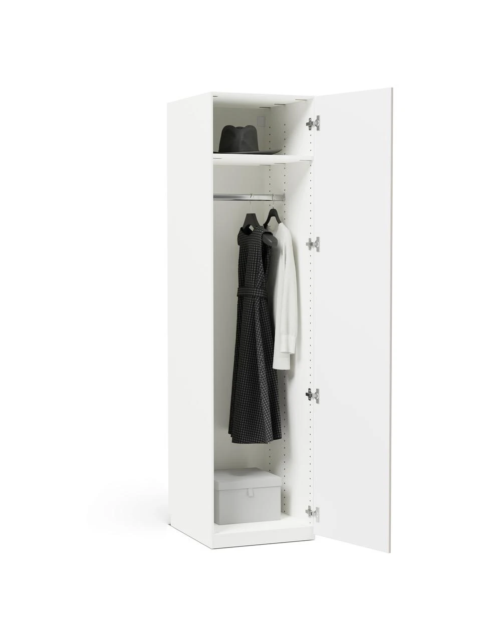 Westwing Collection Modularer Drehtürenschrank Charlotte in Beige, 50 cm Breite, mehrere Varianten, Basic Interior, Höhe 200 cm – Bild 4