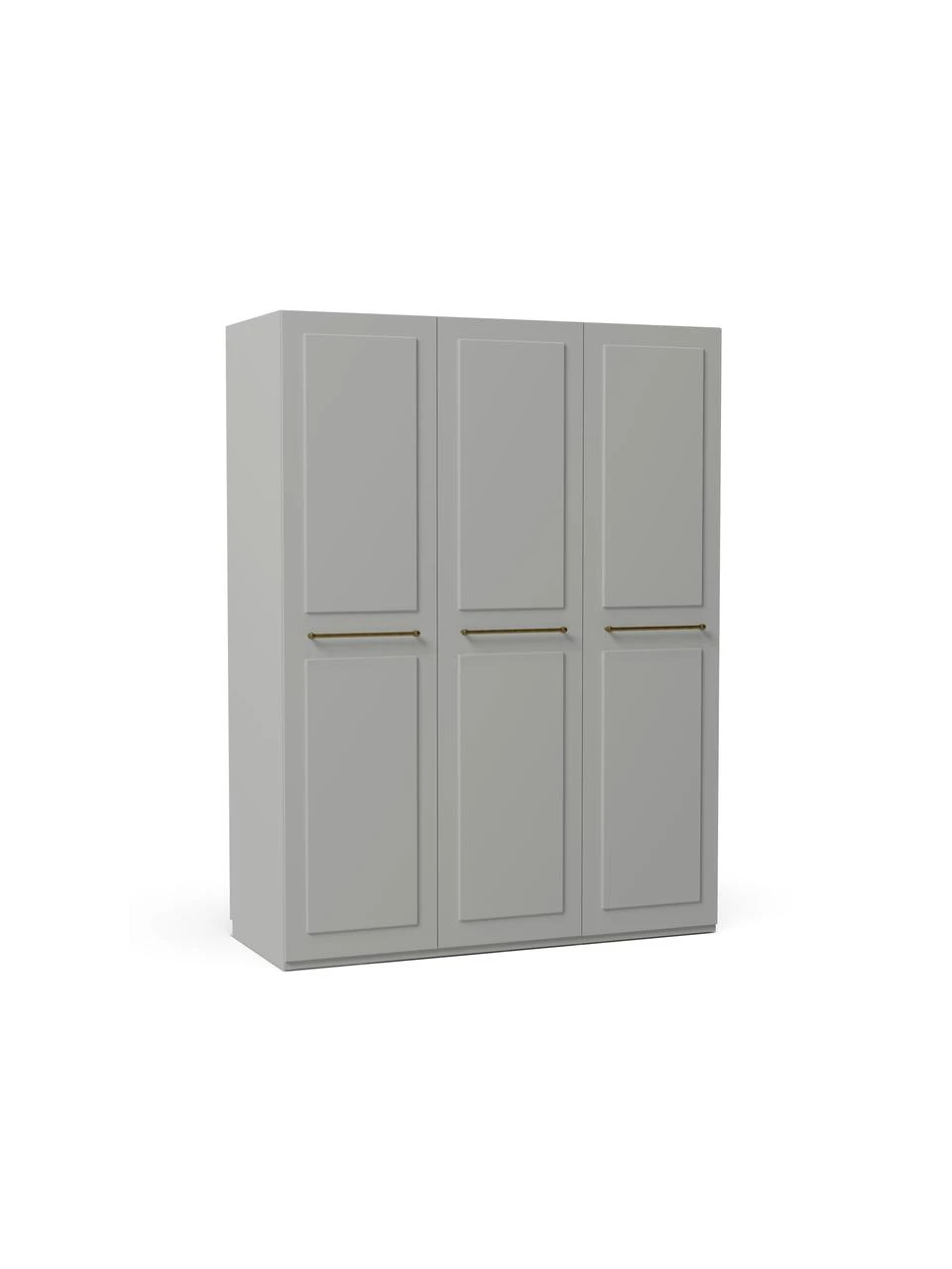Westwing Collection Modularer Drehtürenschrank Charlotte in Grau, 150 cm Breite, mehrere Varianten, Basic Interior, Höhe 200 cm