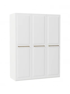 Westwing Collection Modularer Drehtürenschrank Charlotte in Weiß, 150 cm Breite, mehrere Varianten, Basic Interior, Höhe 200 cm