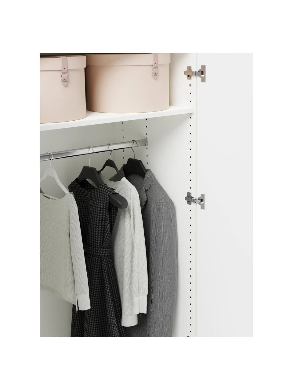 Westwing Collection Modularer Drehtürenschrank Simone in Beige, 300 cm Breite, mehrere Varianten, Basic Interior, Höhe 200 cm – Bild 5